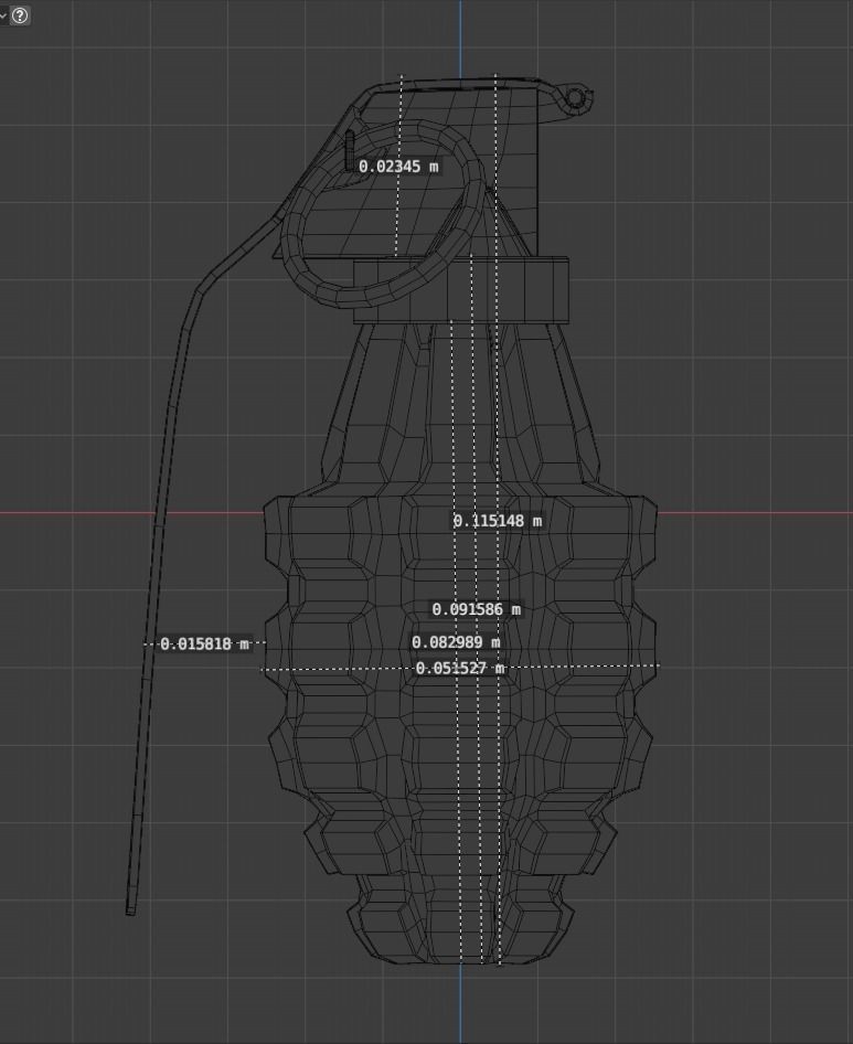 pineapple grenade 3D model_20