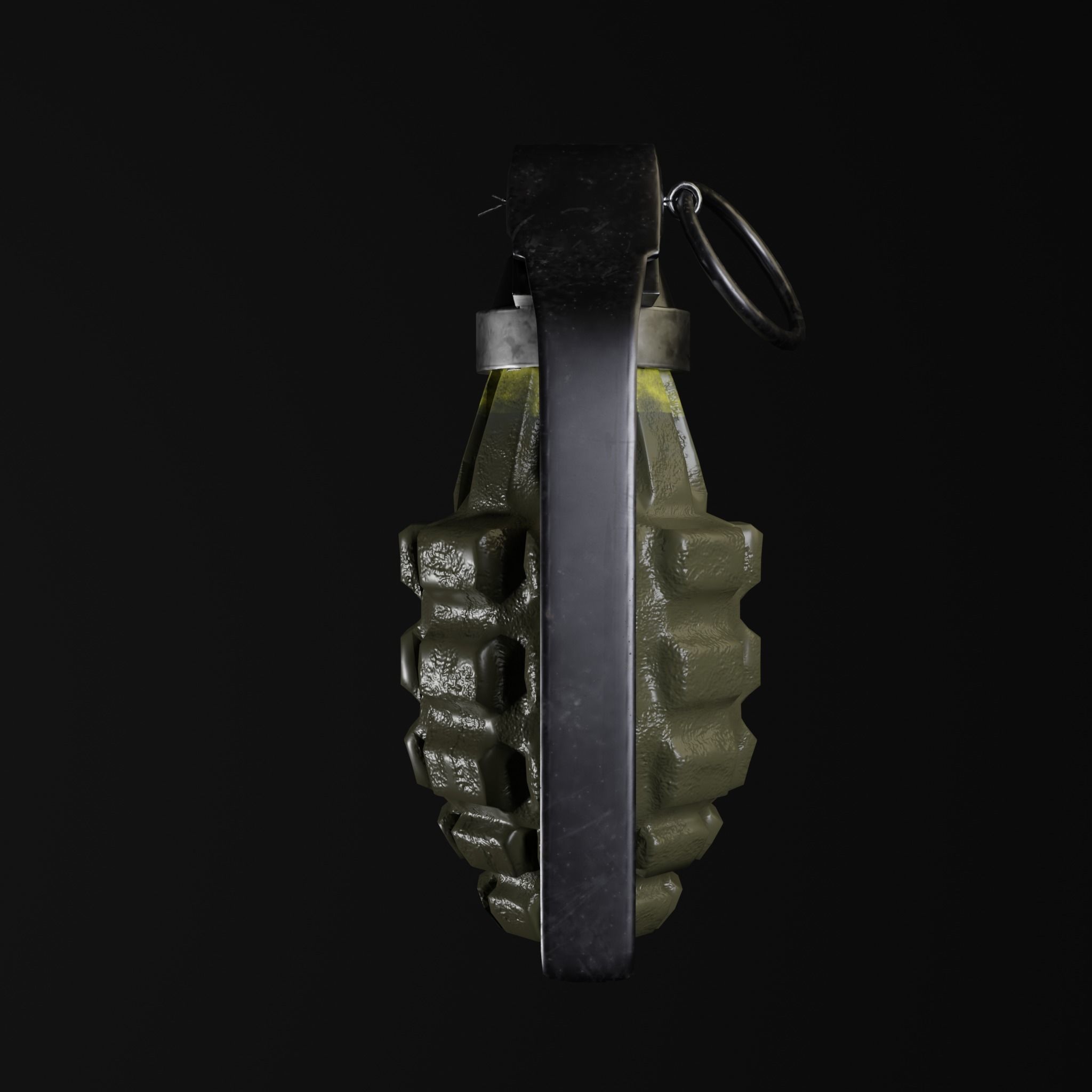 pineapple grenade 3D model_4