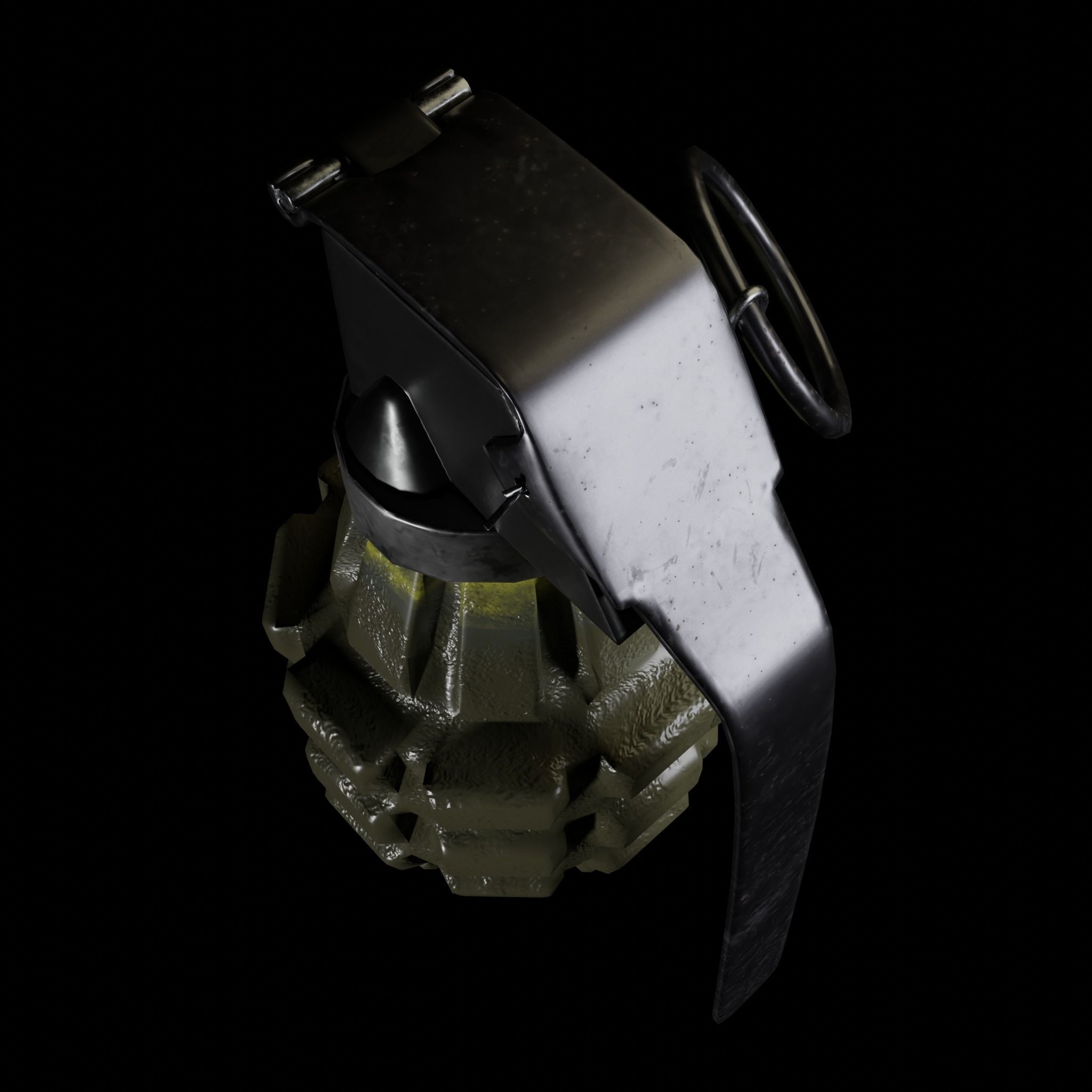 pineapple grenade 3D model_11