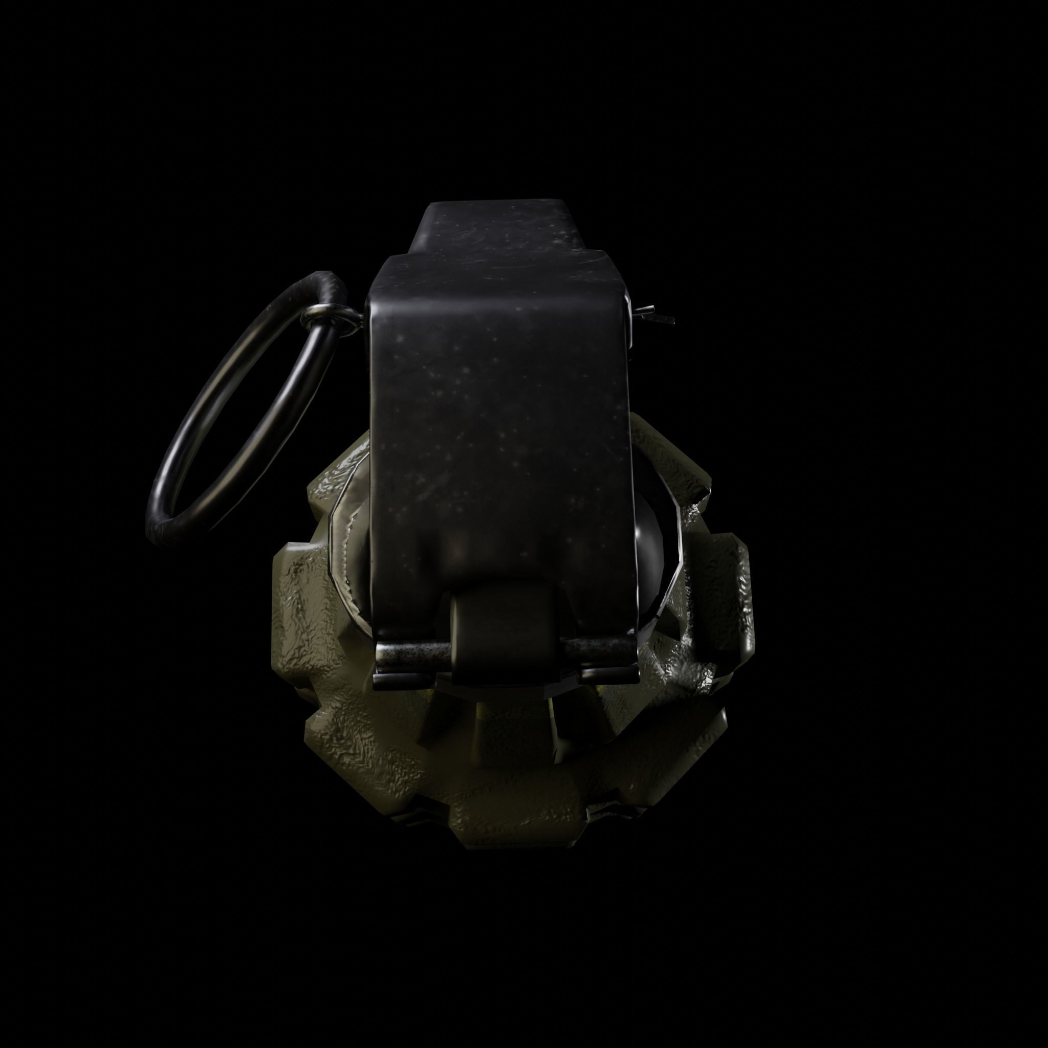 pineapple grenade 3D model_10