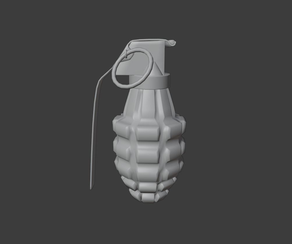 pineapple grenade 3D model_12