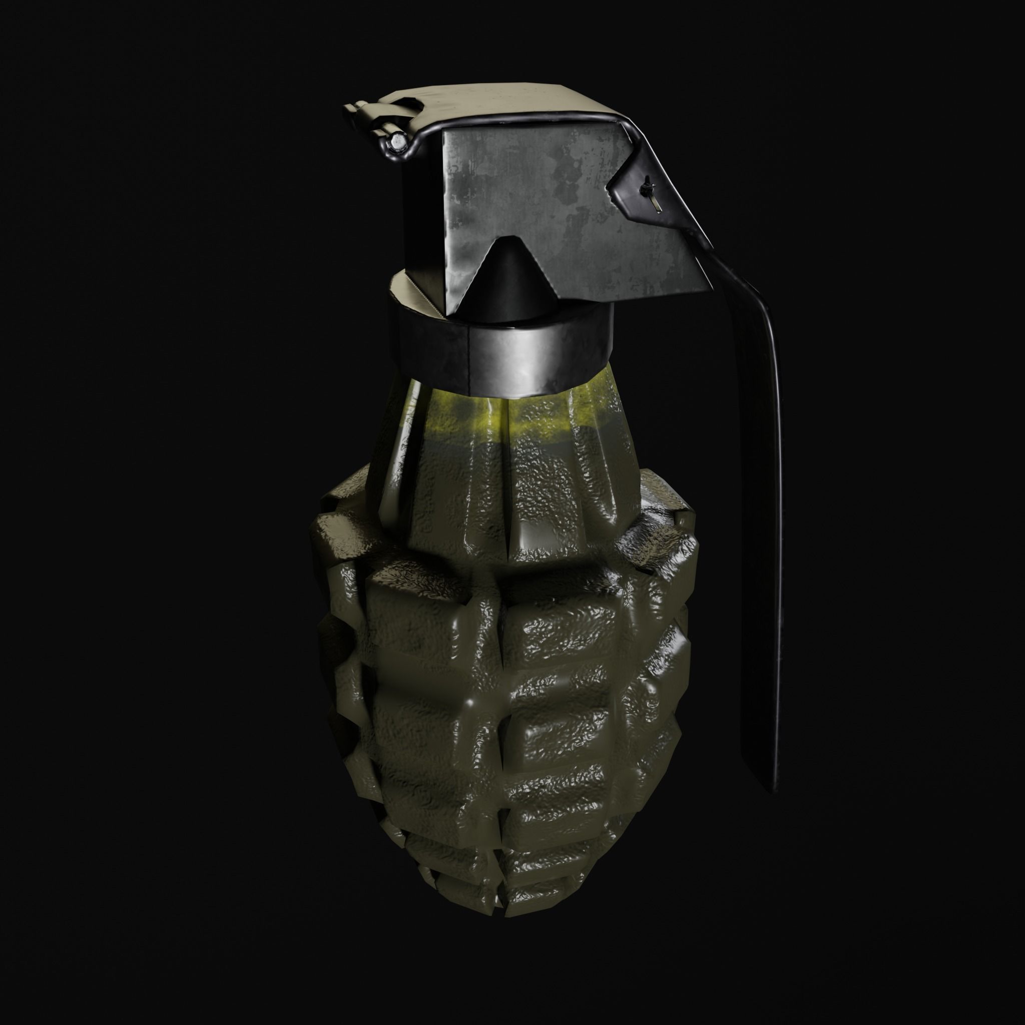 pineapple grenade 3D model_8