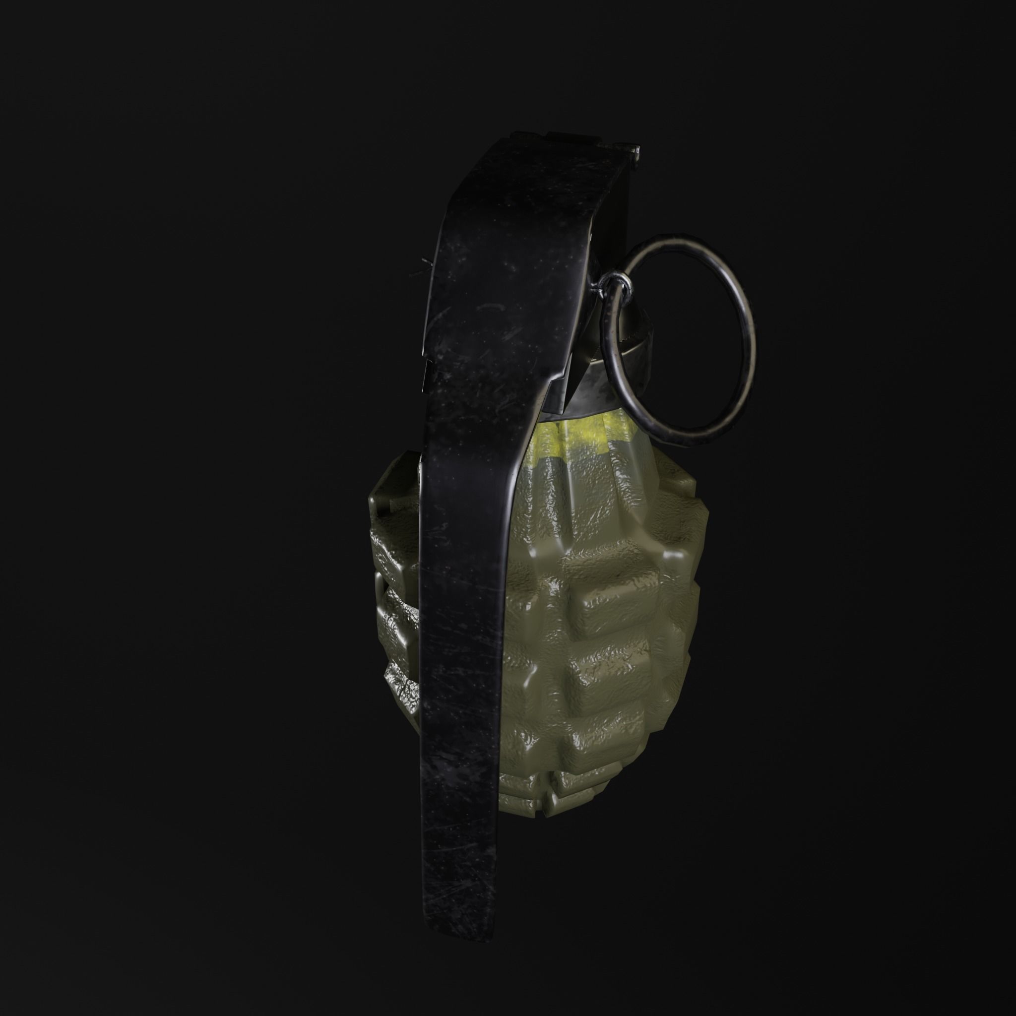 pineapple grenade 3D model_1