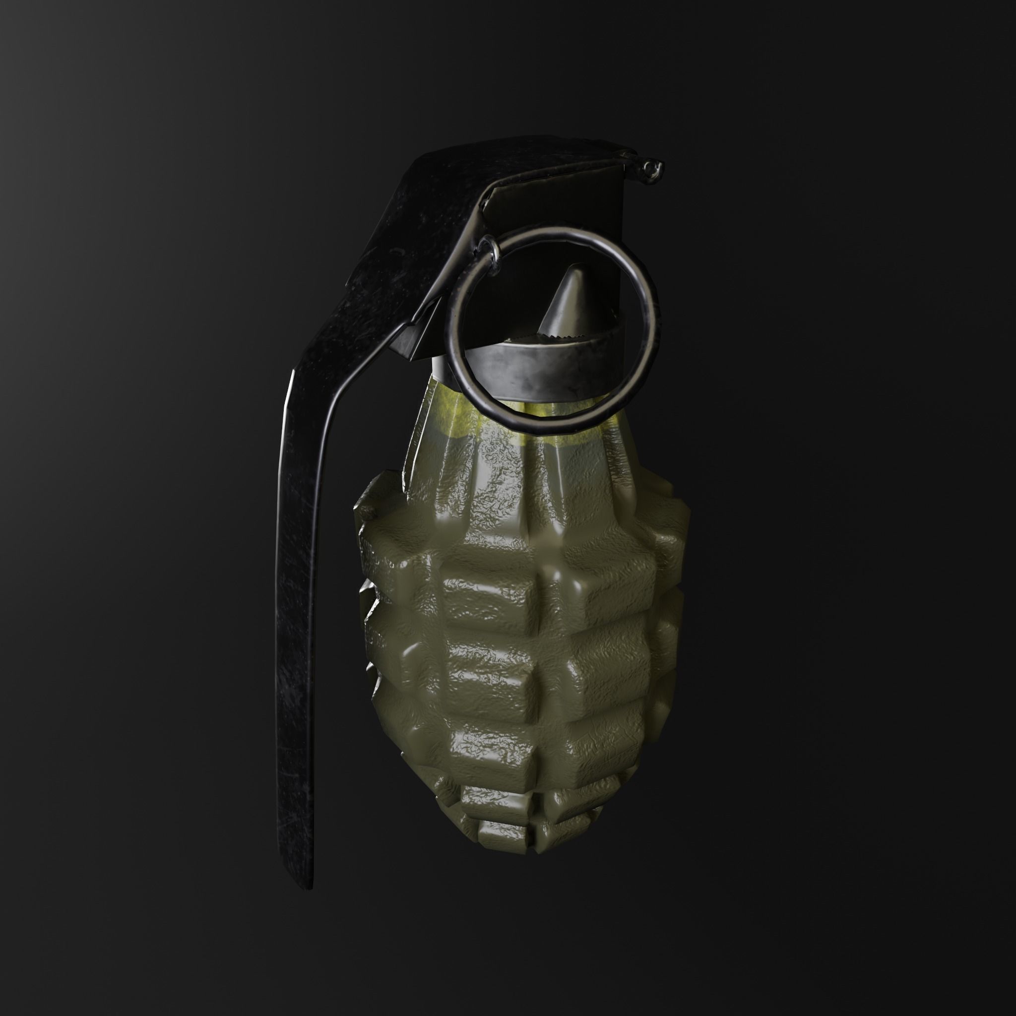 pineapple grenade 3D model_6