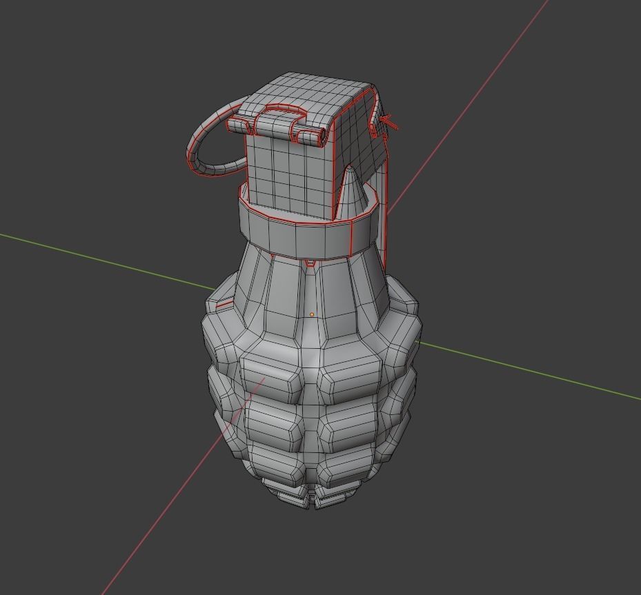 pineapple grenade 3D model_17