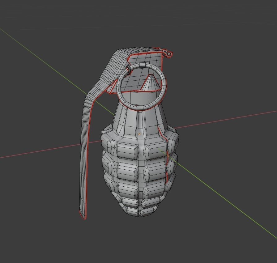 pineapple grenade 3D model_16