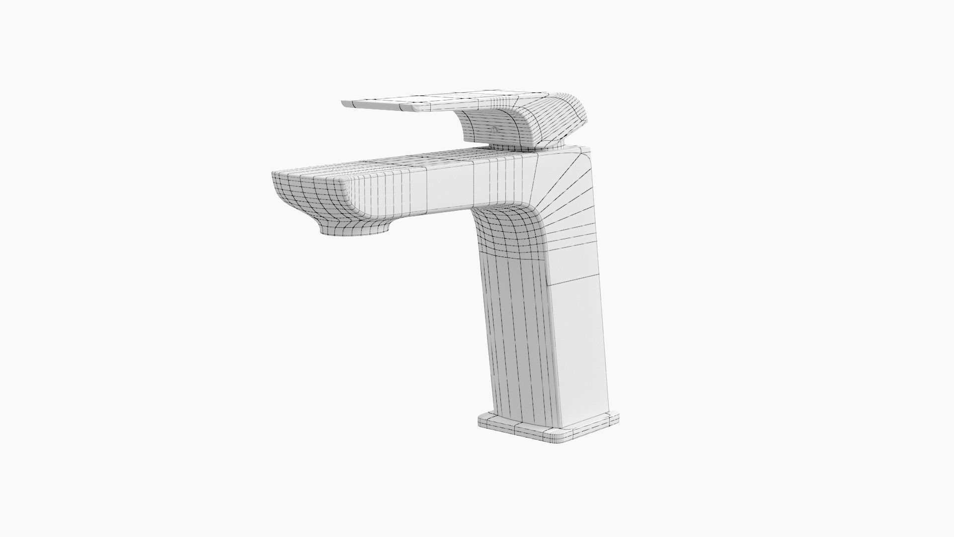 Fixtures - Kitchen Bathroom Faucet Pack A Low-poly 3D model_16