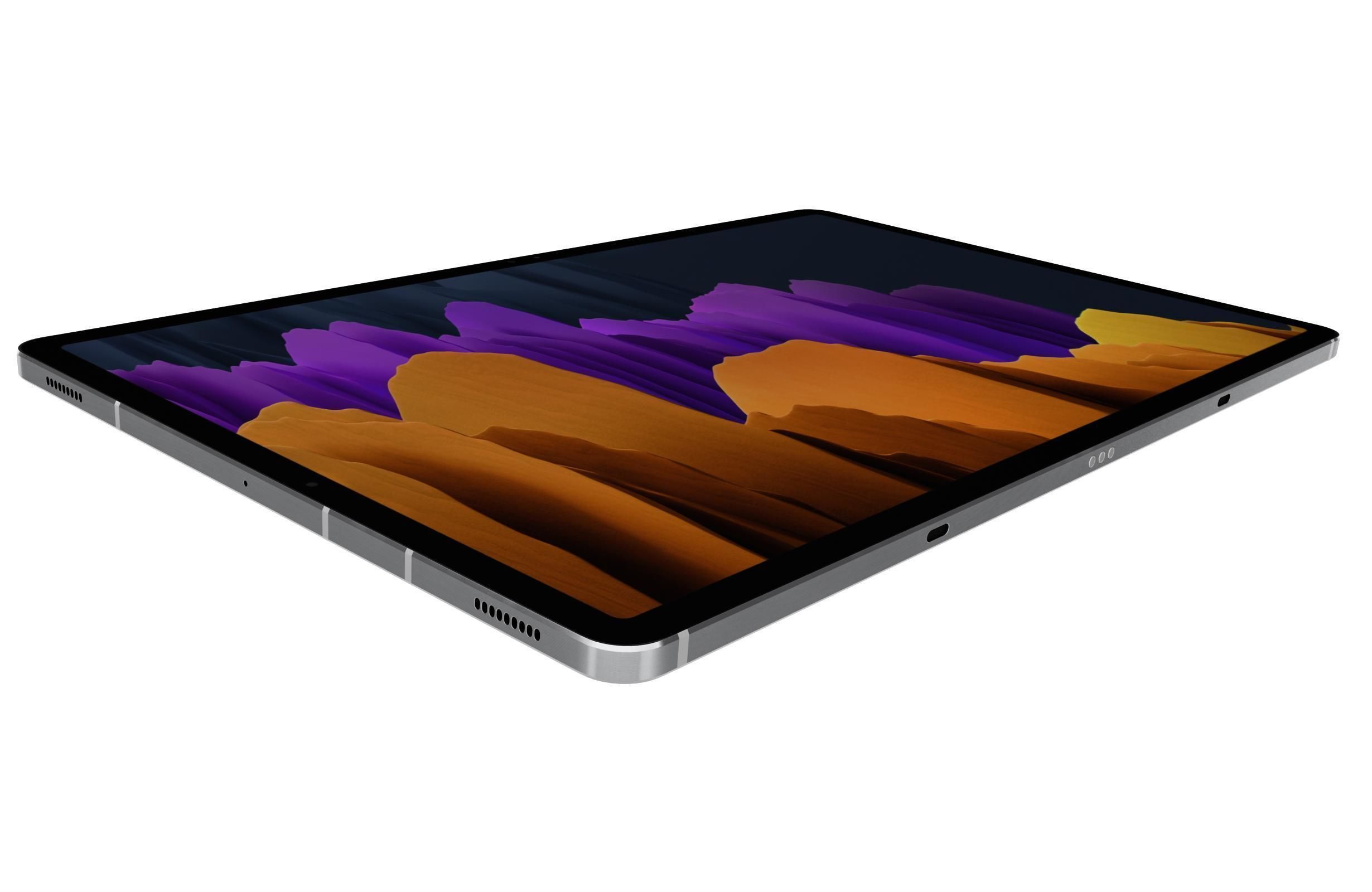 Samsung Galaxy Tab S7 Plus Mystic White 3D model_9