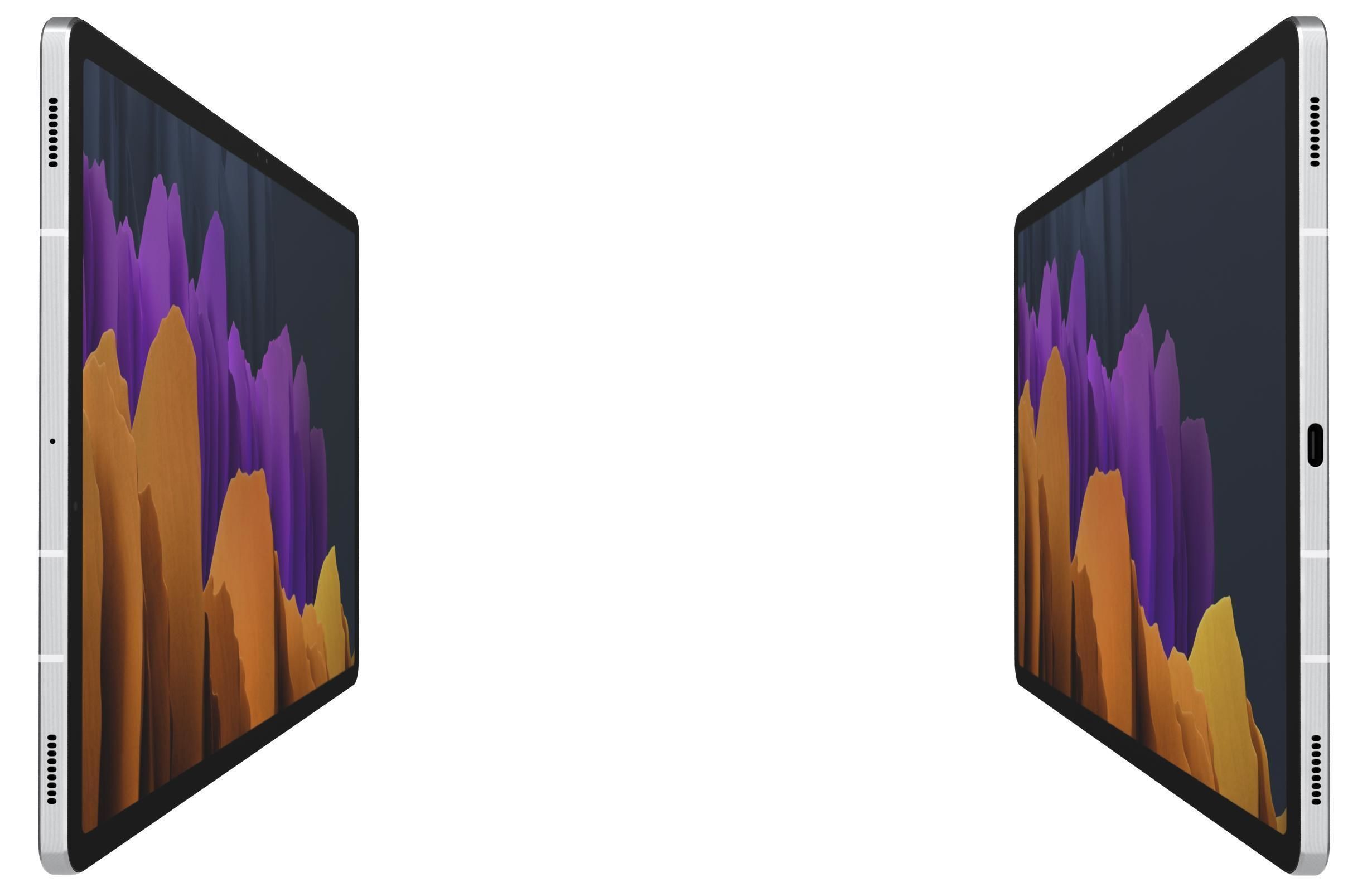 Samsung Galaxy Tab S7 Plus Mystic White 3D model_5