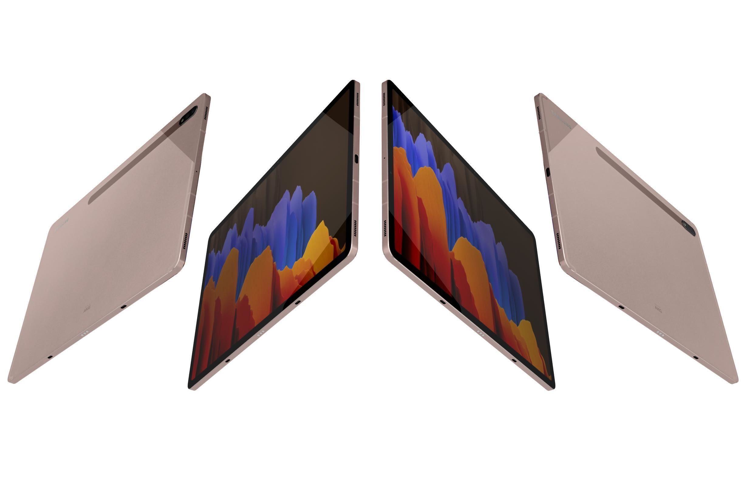 Samsung Galaxy Tab S7 Plus Mystic Bronze 3D model_3