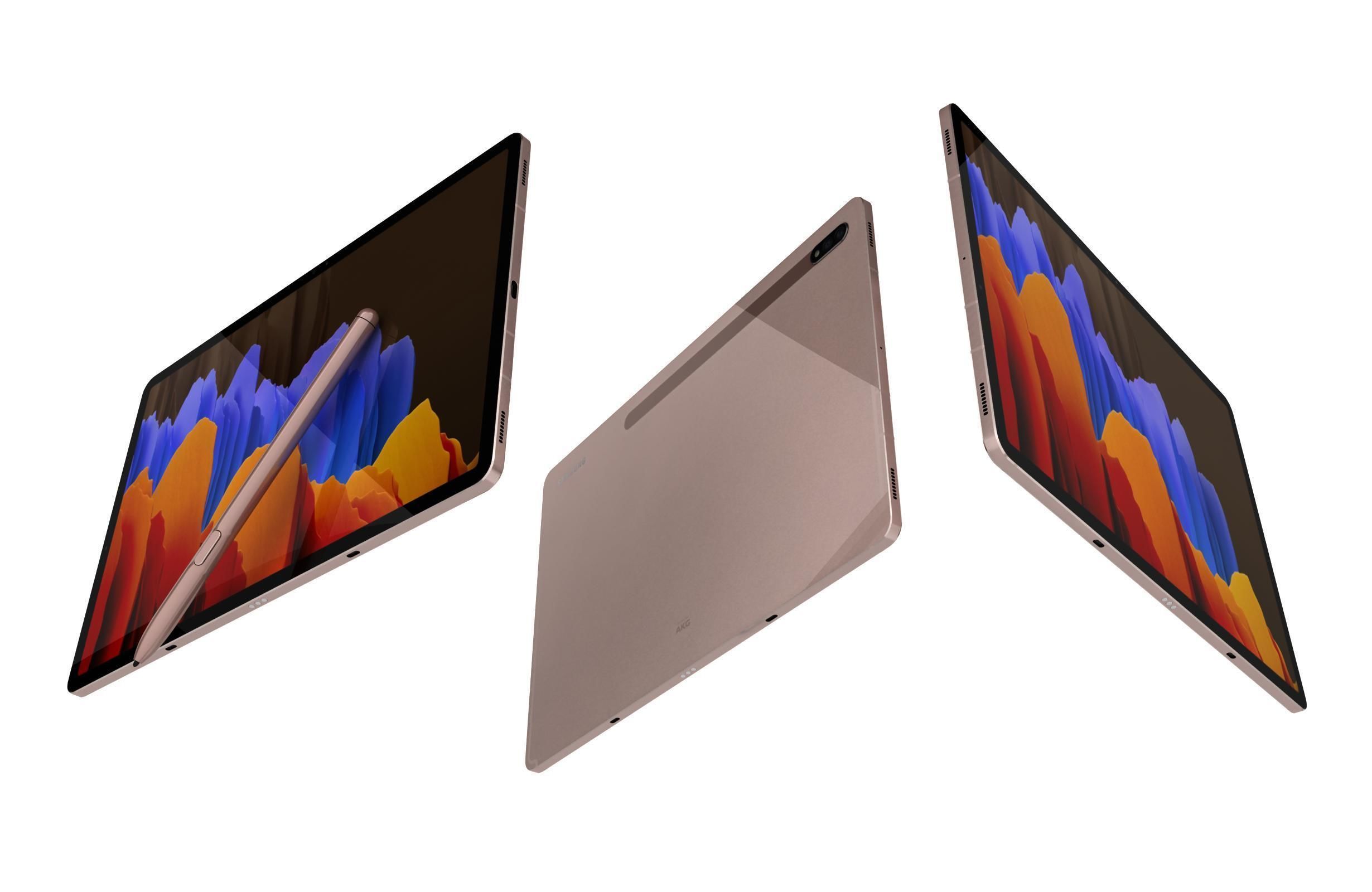 Samsung Galaxy Tab S7 Plus Mystic Bronze 3D model_2