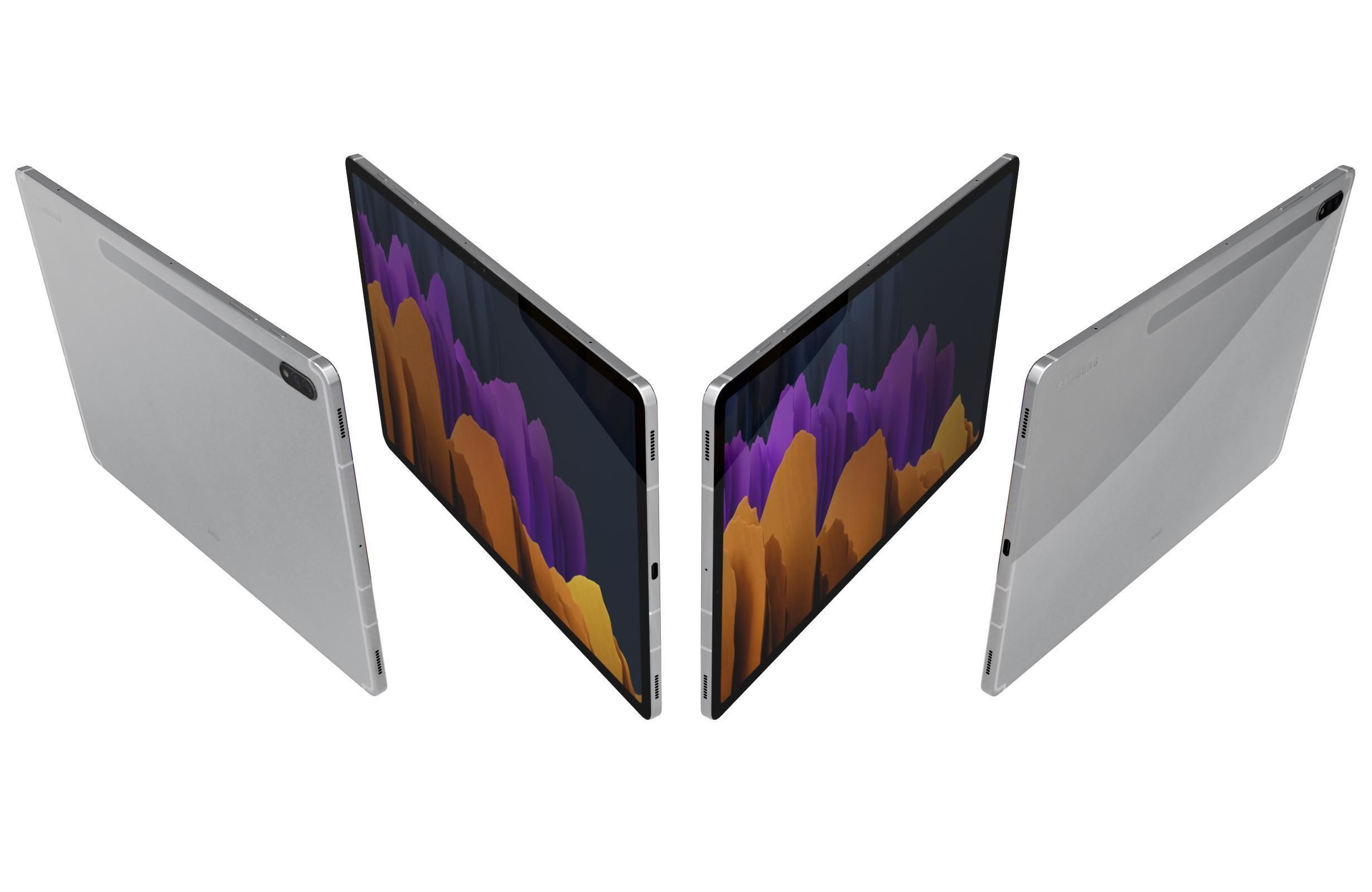 Samsung Galaxy Tab S7 Plus All Colors 3D model_4