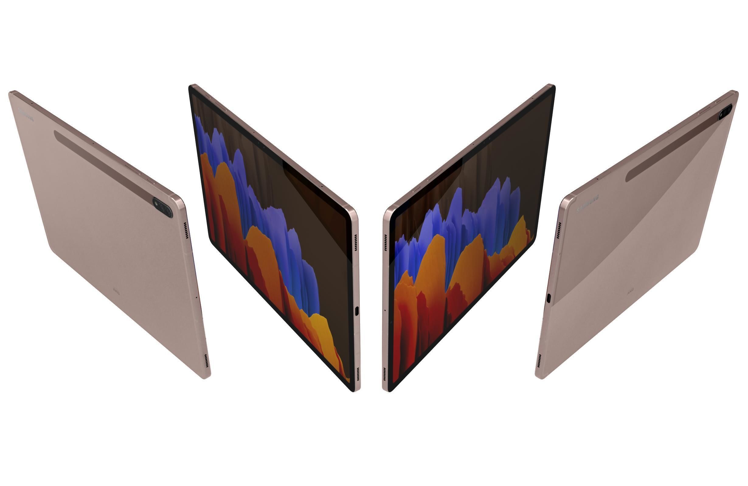 Samsung Galaxy Tab S7 Plus All Colors 3D model_16
