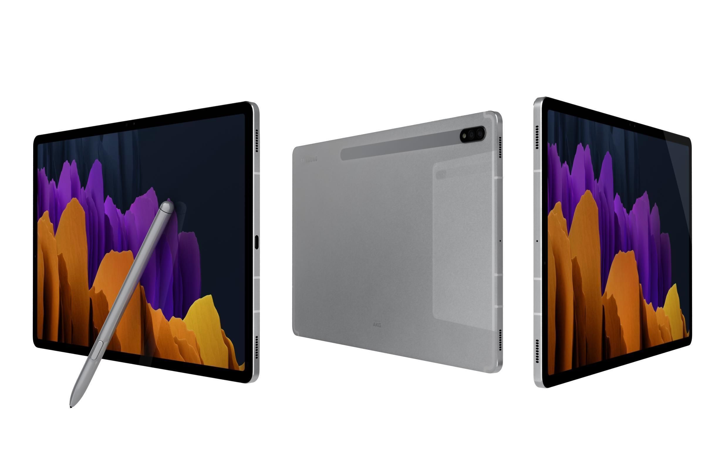Samsung Galaxy Tab S7 Plus All Colors 3D model_1