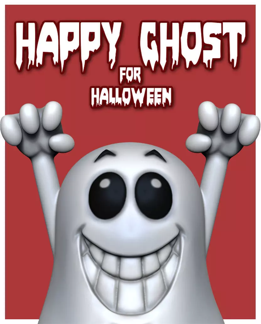 Halloween Ghost Free 3D print model_0