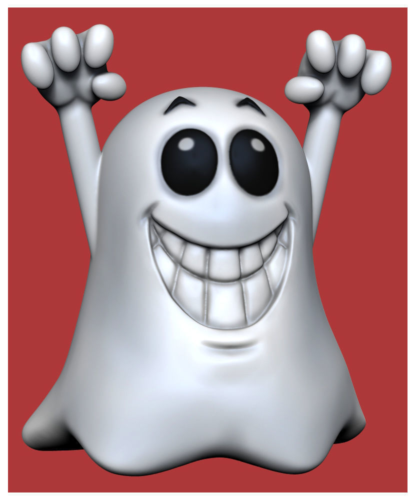 Halloween Ghost Free 3D print model_4