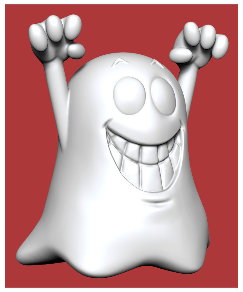 Halloween Ghost Free 3D print model_5