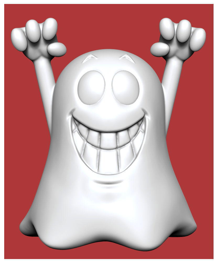 Halloween Ghost Free 3D print model_7