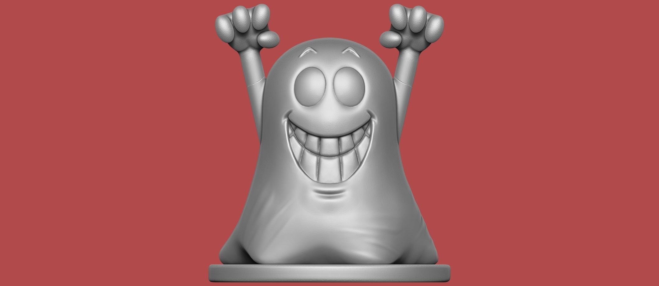 Halloween Ghost Free 3D print model_9
