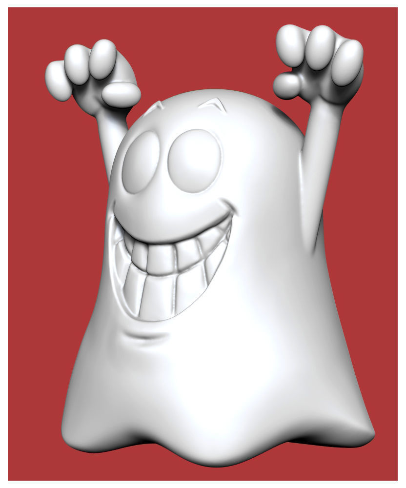 Halloween Ghost Free 3D print model_8