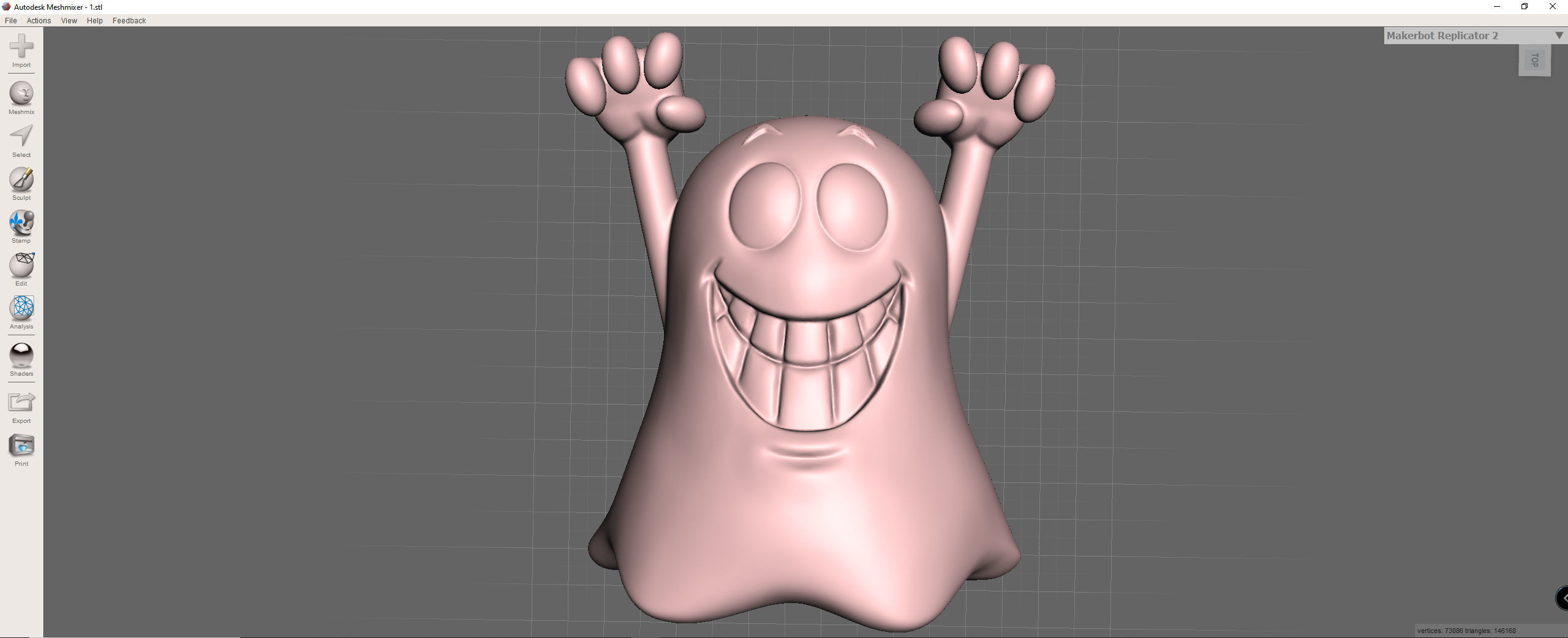 Halloween Ghost Free 3D print model_10
