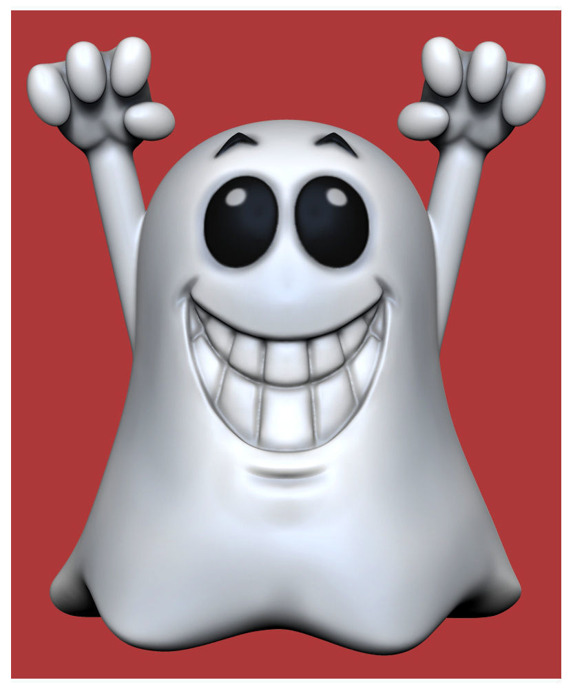 Halloween Ghost Free 3D print model_2
