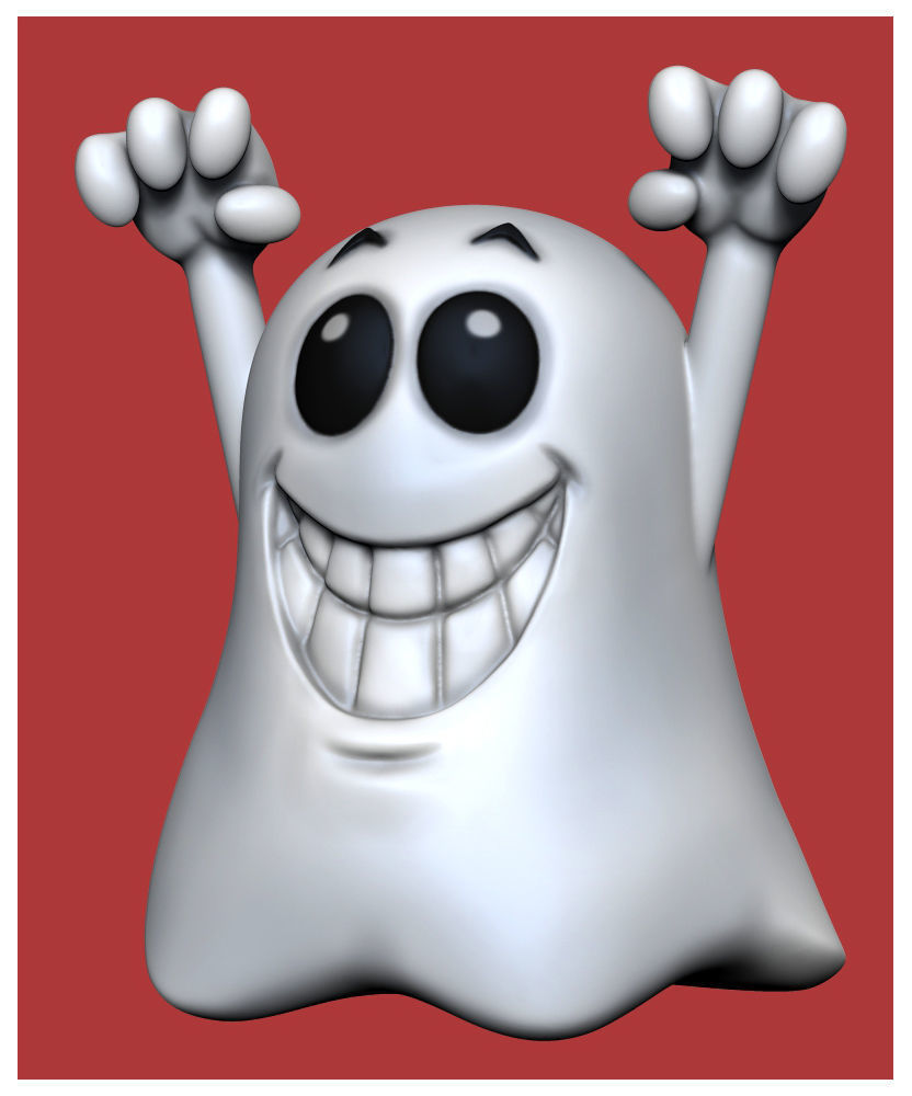 Halloween Ghost Free 3D print model_3