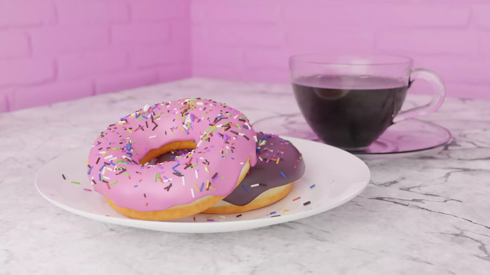 Donut Time Free 3D model_0