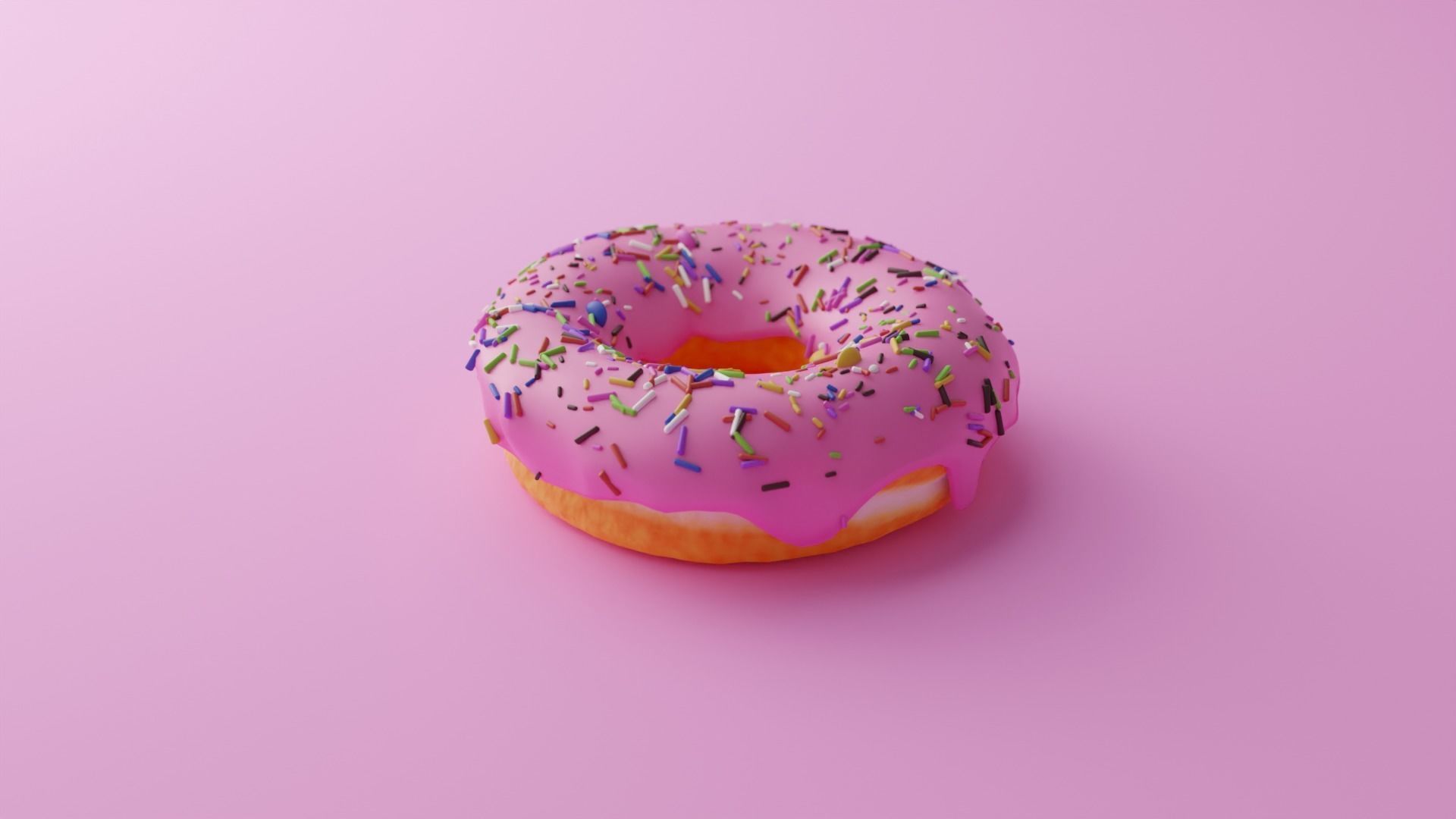 Donut Time Free 3D model_2