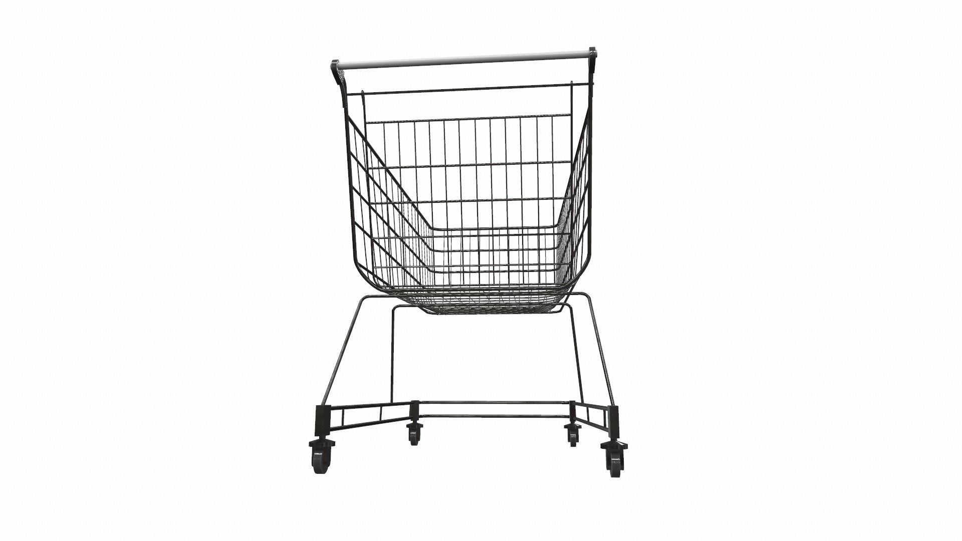Shopping cart 3D model_2