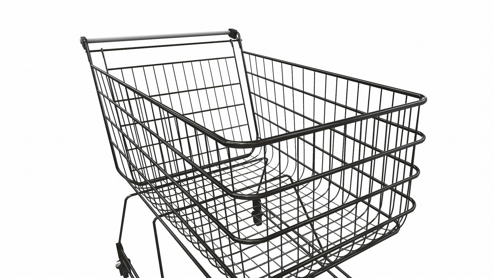 Shopping cart 3D model_5