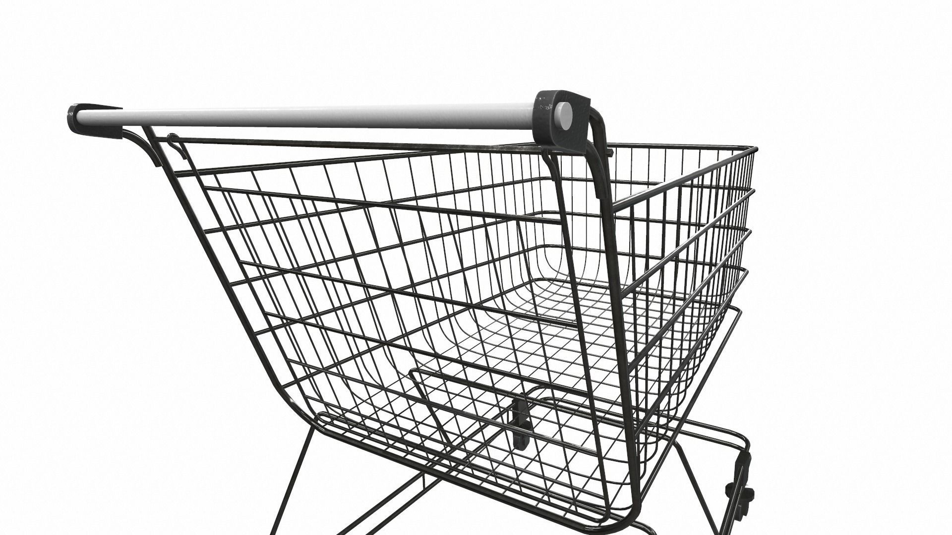 Shopping cart 3D model_6