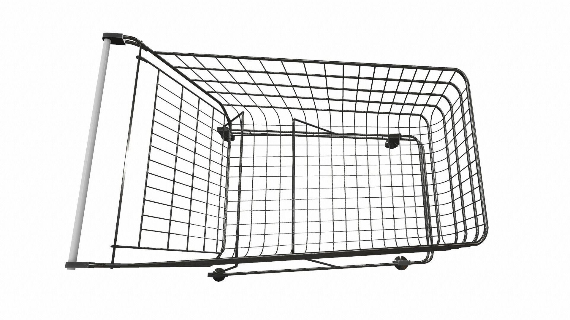 Shopping cart 3D model_3