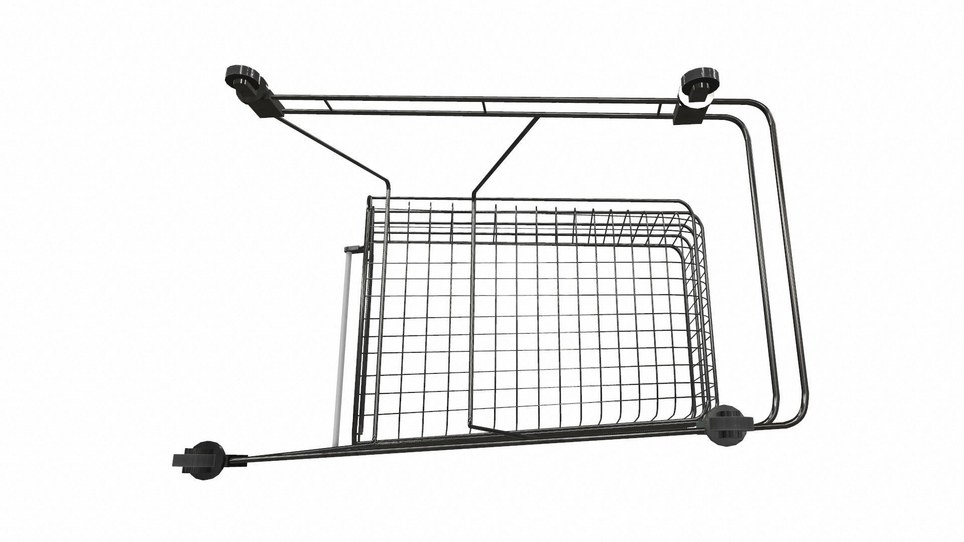 Shopping cart 3D model_4