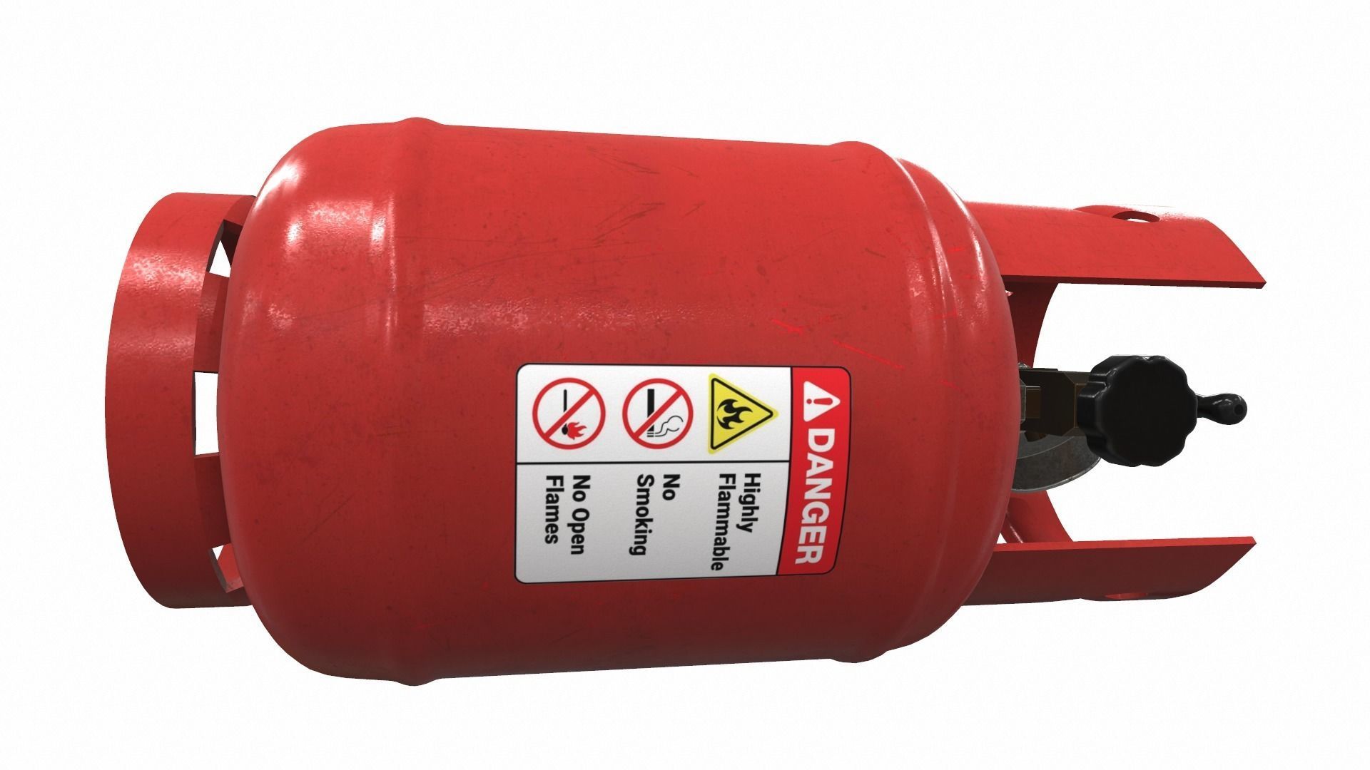 Gas cylinder tank L8 3D model_4