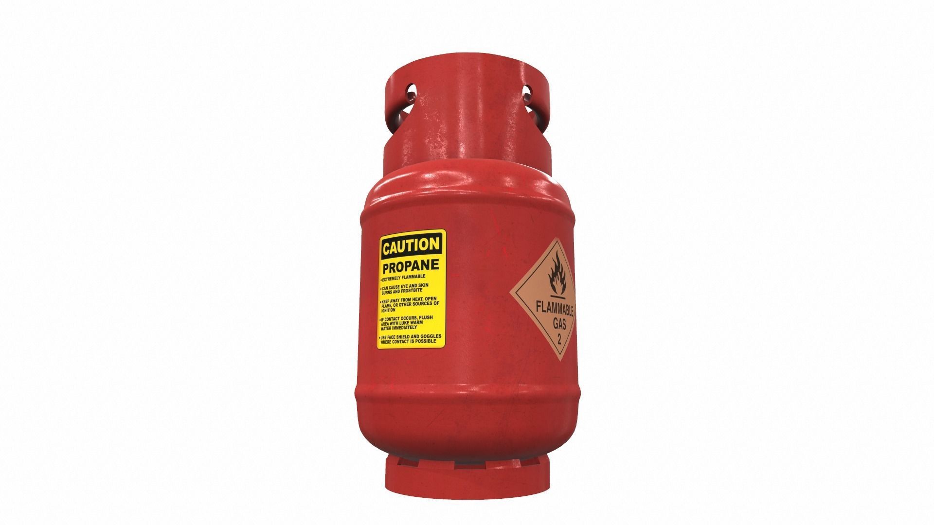 Gas cylinder tank L8 3D model_2