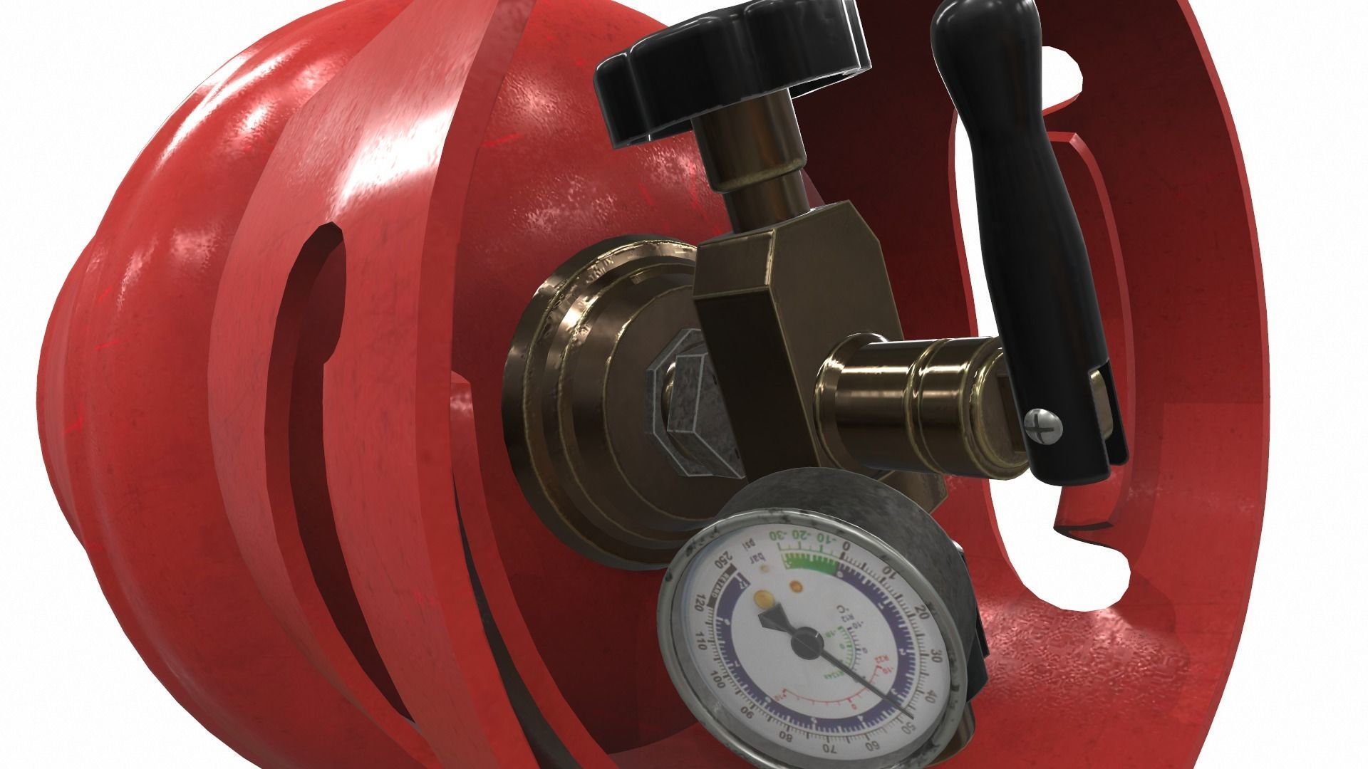 Gas cylinder tank L8 3D model_8