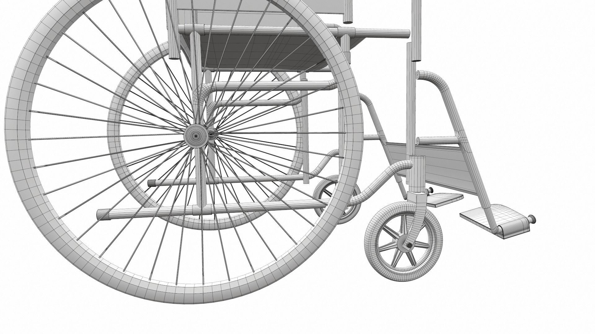 Wheelchair 2 3D model_10
