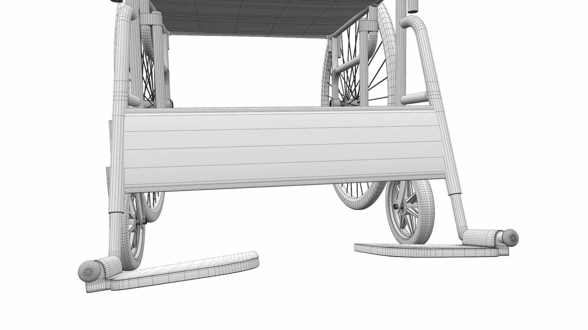 Wheelchair 2 3D model_9