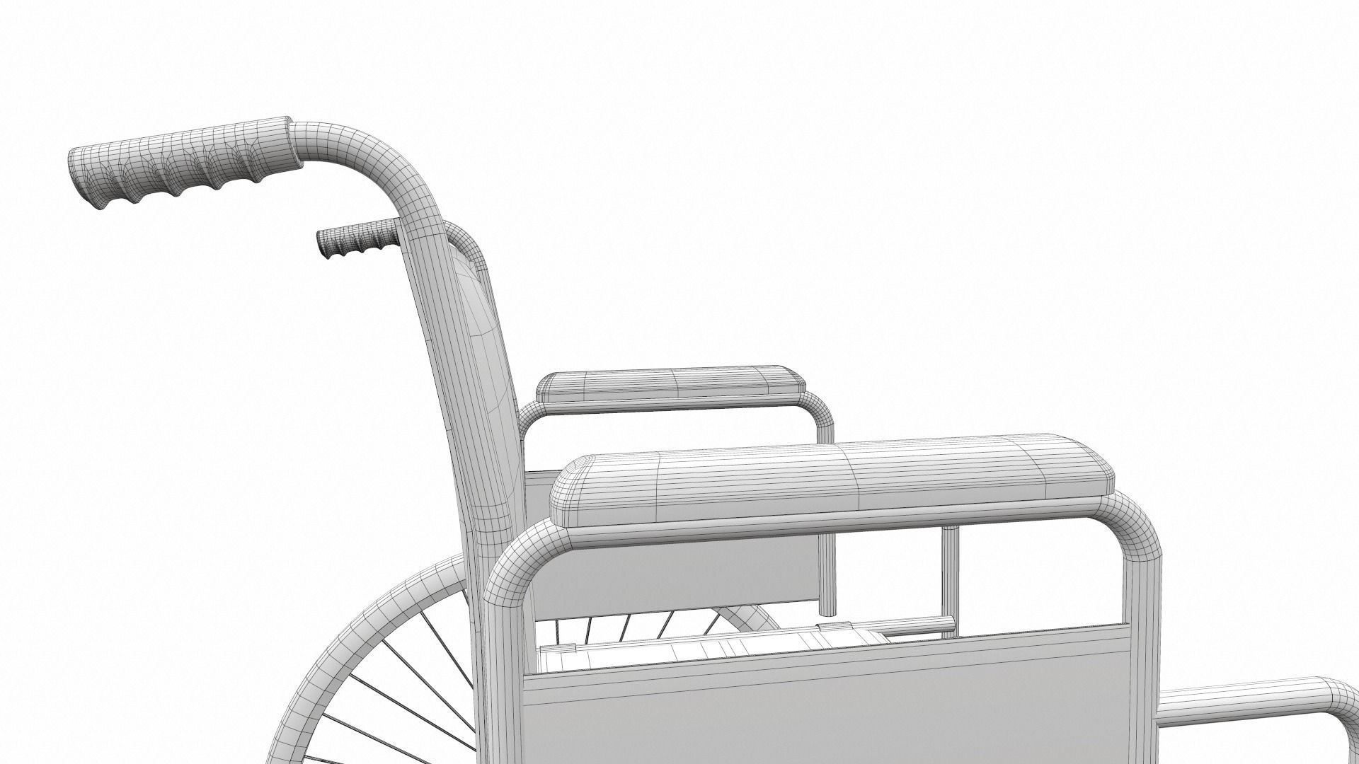 Wheelchair 2 3D model_11