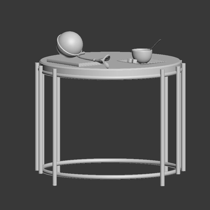 John Lewis Akani Table Lamp 3D model_2