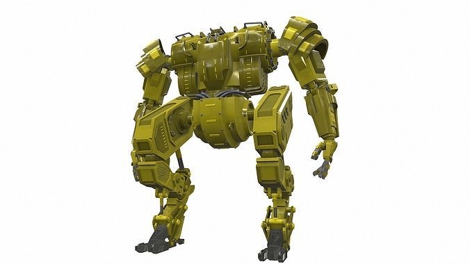 Battle mech robot piston 3Y 3D model