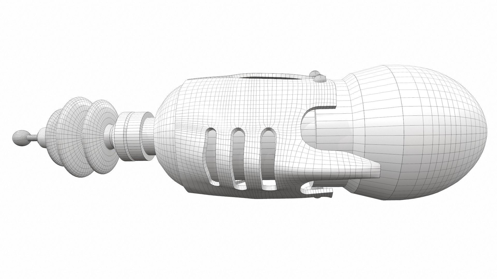 Toy laser ray gun 06 3D model_9