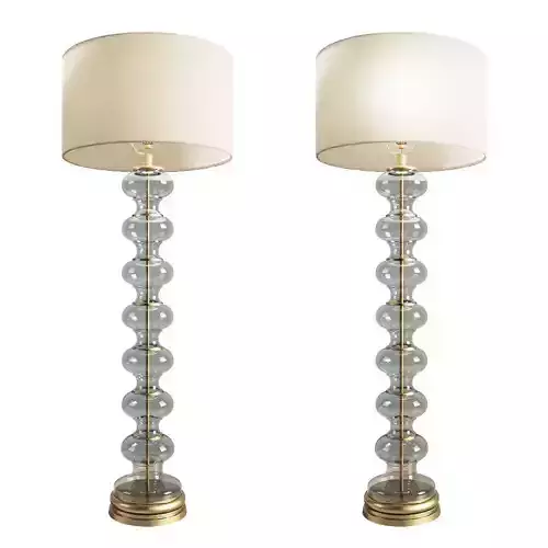 FLOOR LAMP JASMINE GLASS POTTERYBARN 