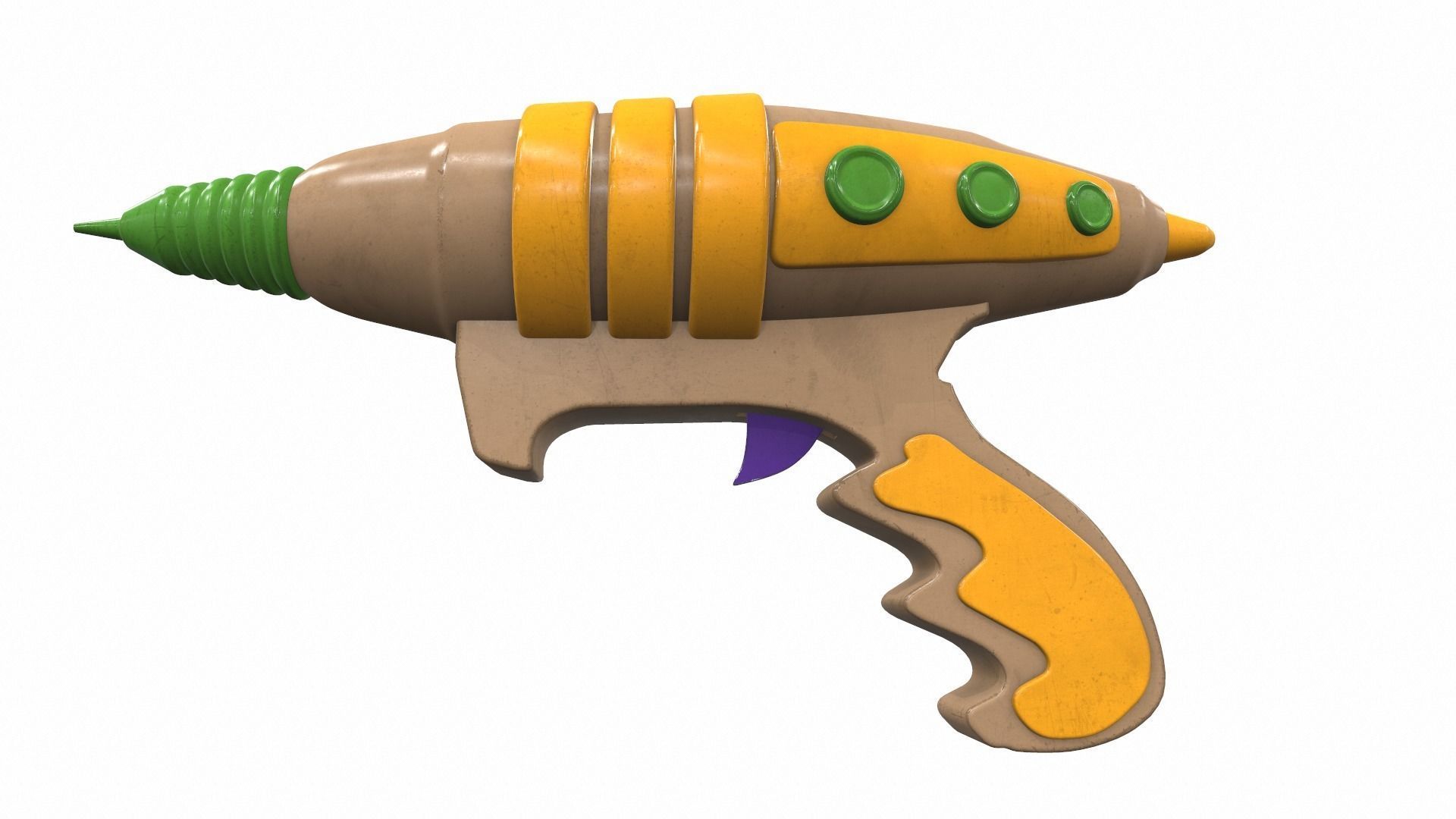 Toy laser ray gun 09 3D model_1