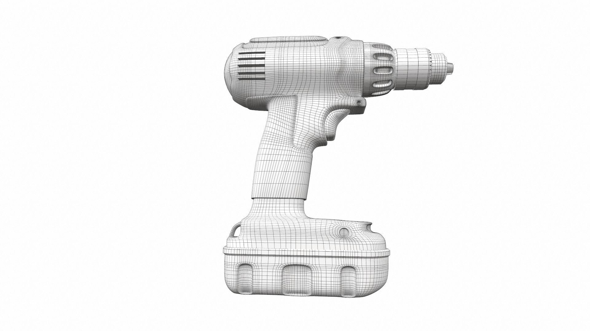 Cordless drill colect 3D model_16