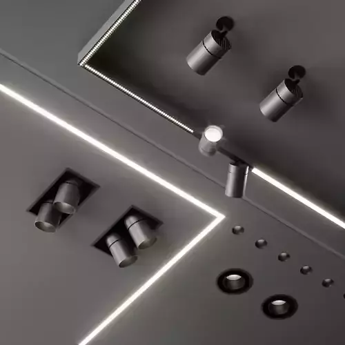 Reggiani set 3 acoustic ceiling lamp