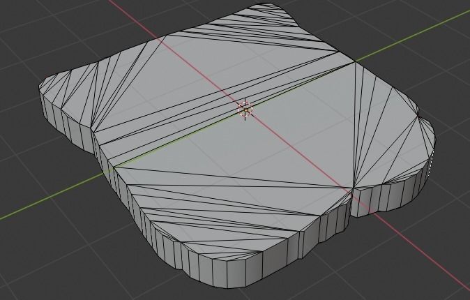 Eggs on Toast Low-poly 3D model_12