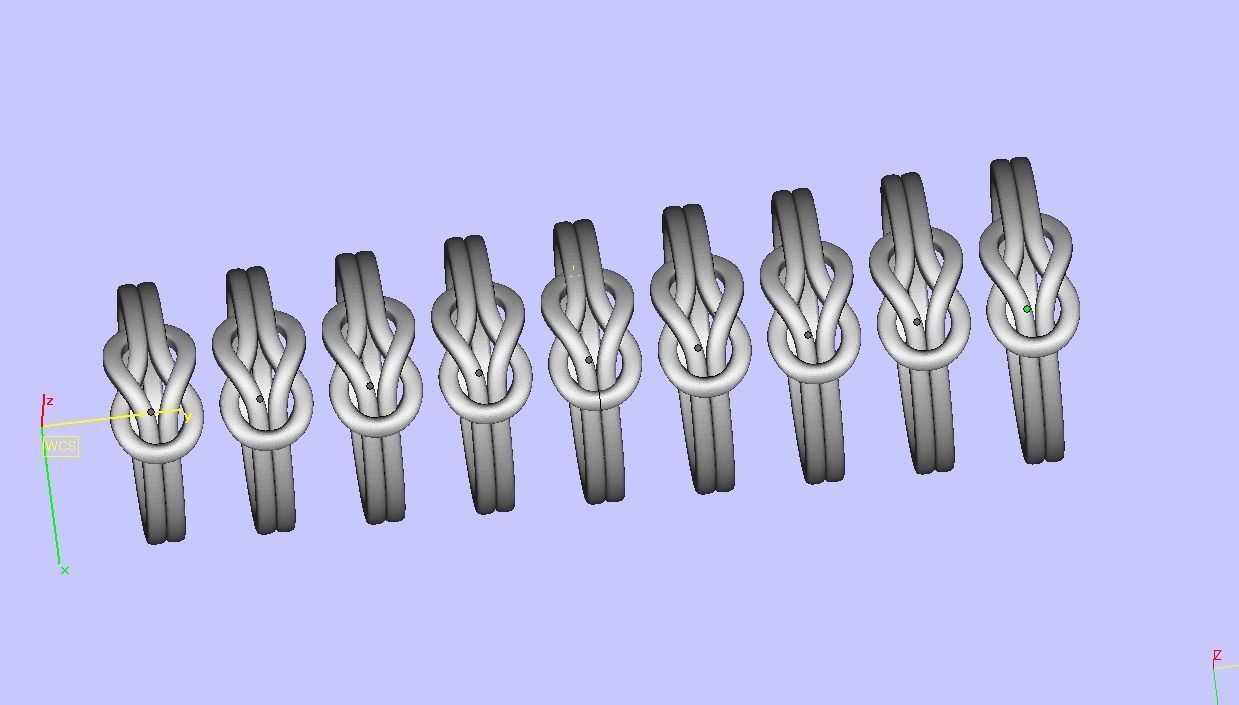 Knot Loop ring Delicate ring 3dmodel 3D print model_18