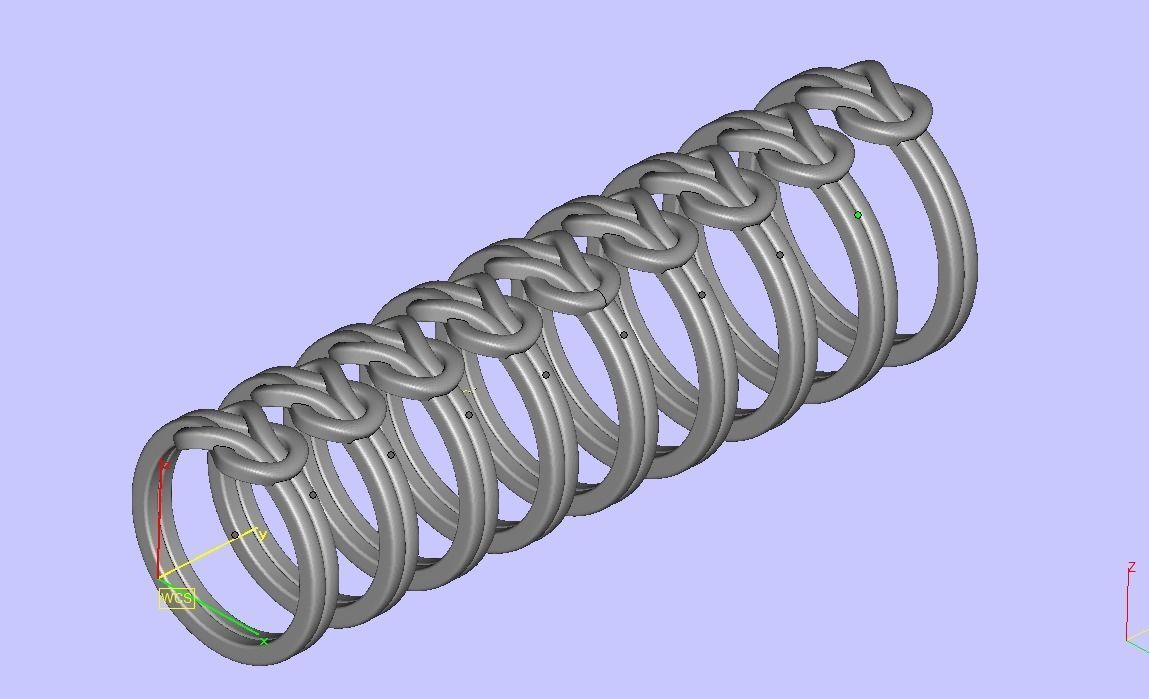 Knot Loop ring Delicate ring 3dmodel 3D print model_17